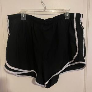 Nike Tempo 2X Black and White Shorts
